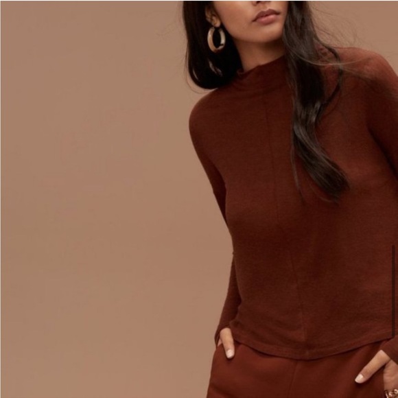 Wilfred Mockneck Sheer Turtleneck - Picture 3 of 6